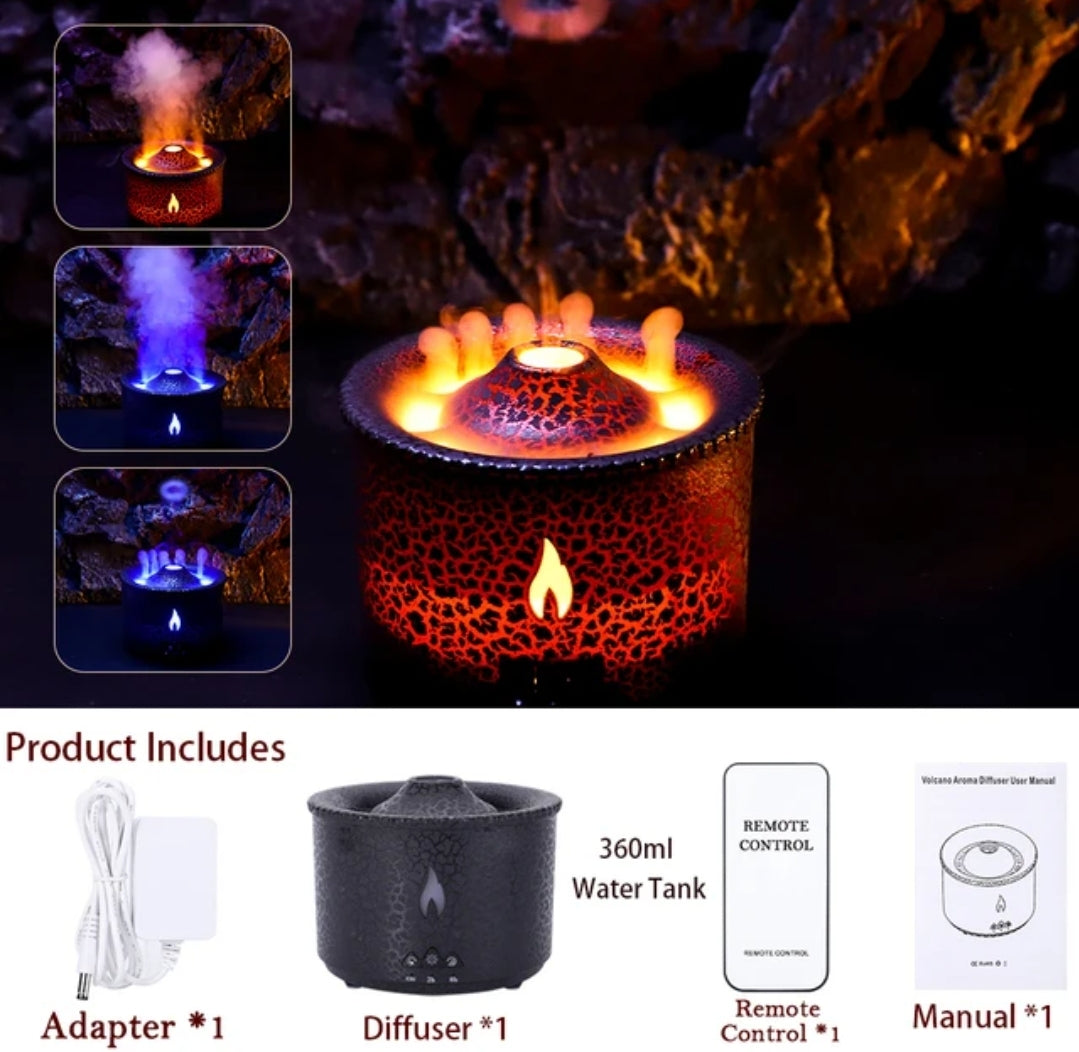 Volcanic Style Aroma Diffuser Air Humidifier With remote control